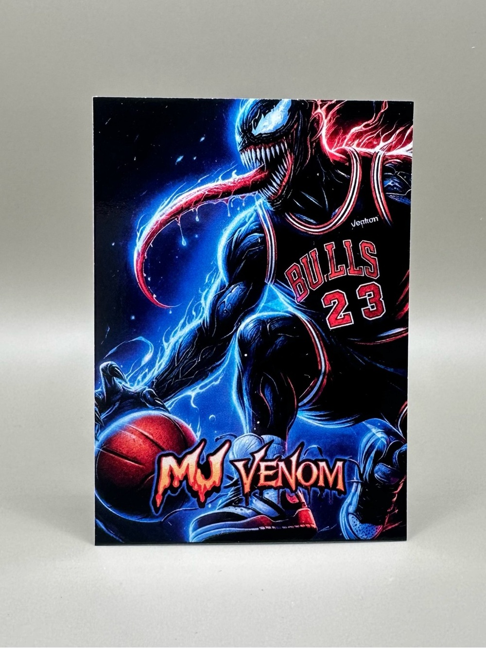 Michael Jordan MJ Venom Basketball Card. Chicago Bulls.